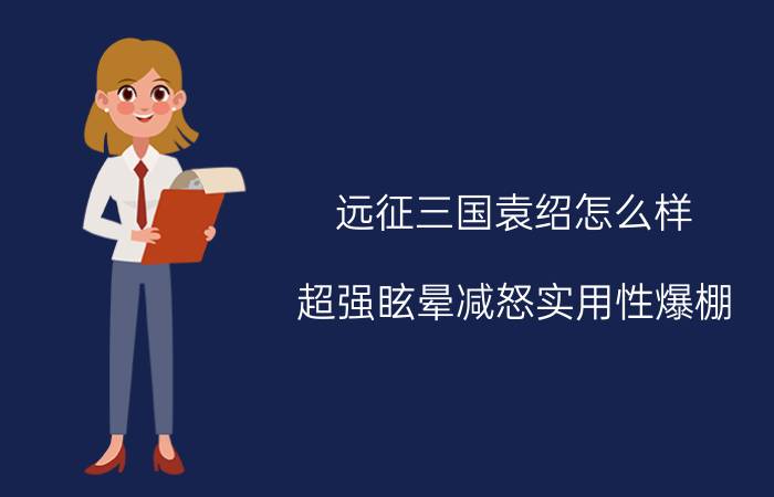 远征三国袁绍怎么样 超强眩晕减怒实用性爆棚